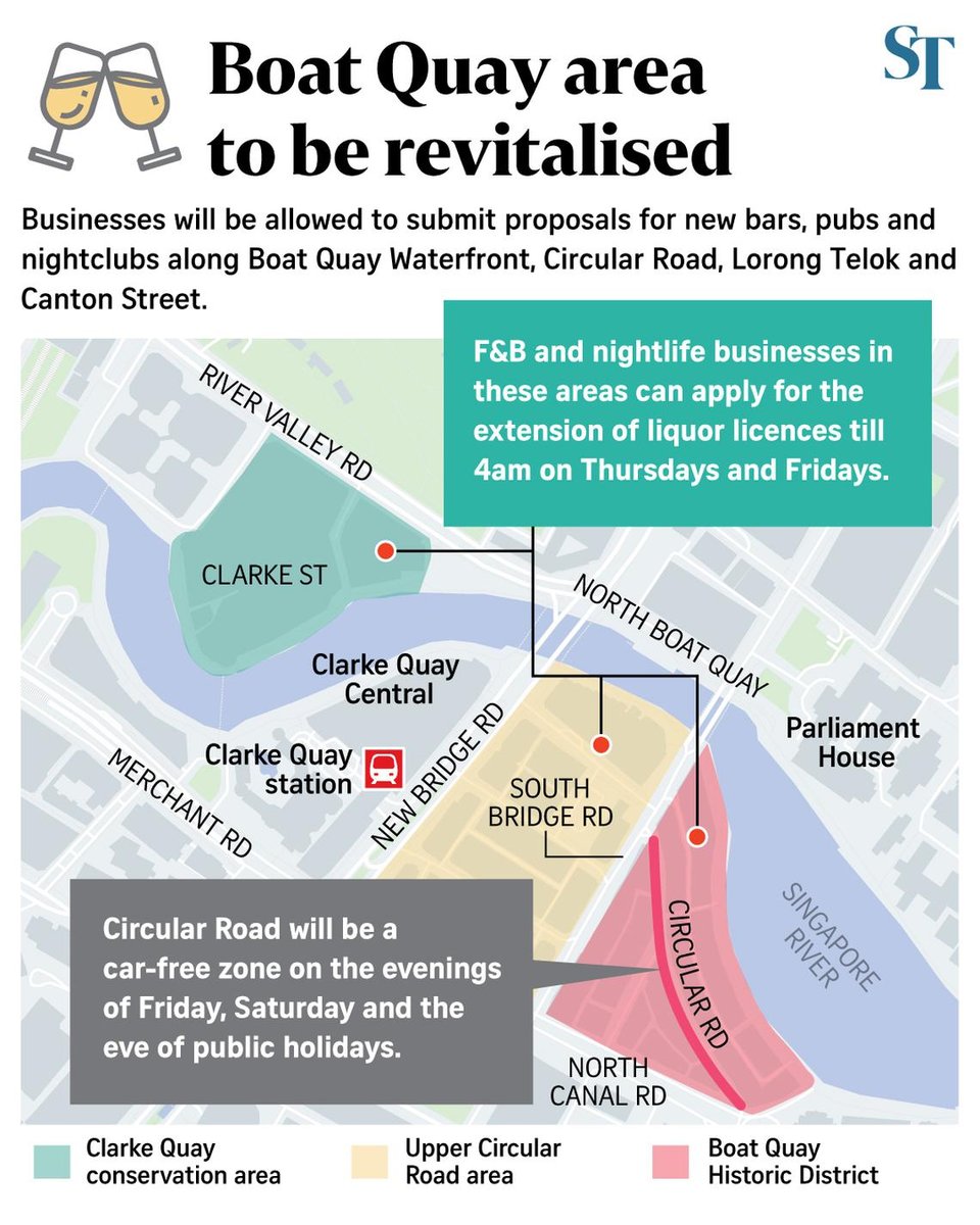 Boat Quay Clarke Quay Liquor Hours Extended to 4am Boat Quay & Clarke Quay Liquor Hours Extended to 4am