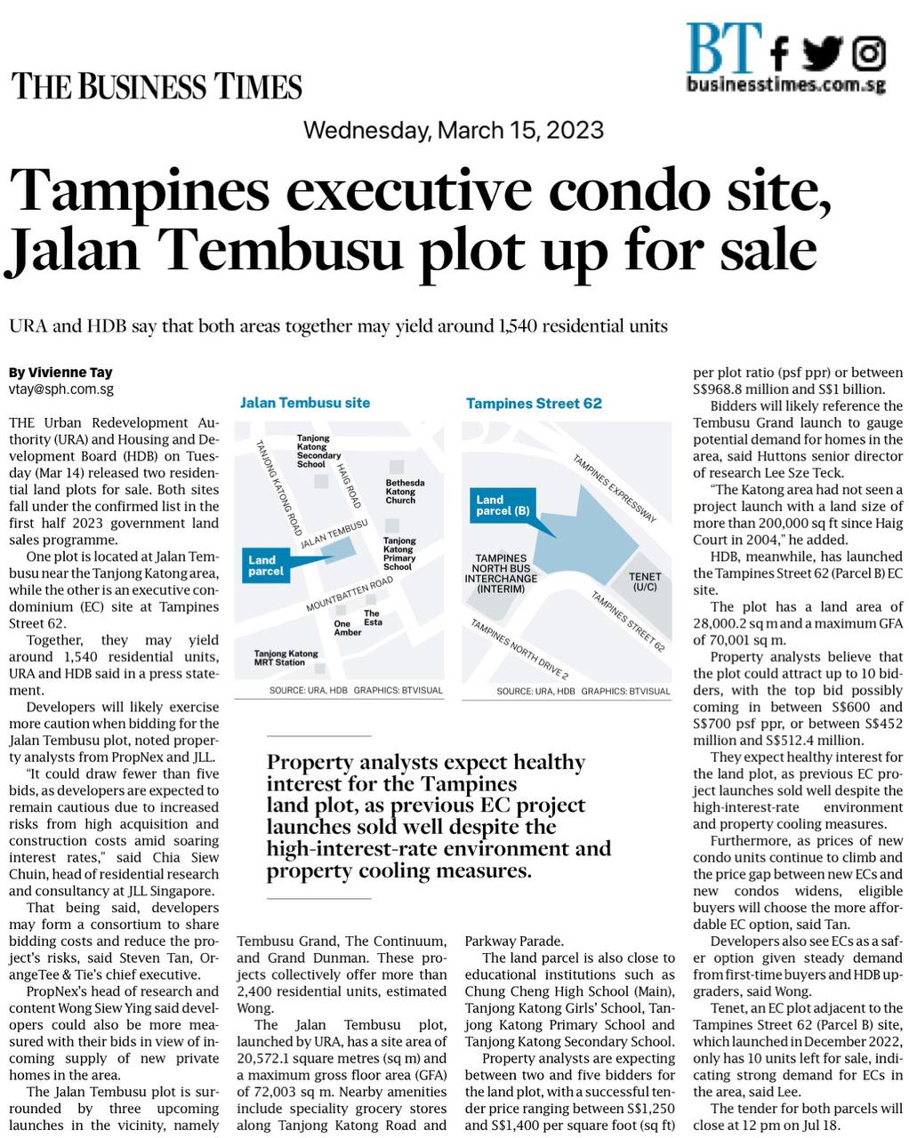 Jalan Tembusu plot up for sale Jalan Tembusu plot up for sale near Clementi Ave 1